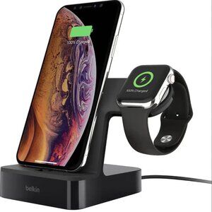 Belkin PowerHouse Charging Dock for iPhone and Apple Watch Black